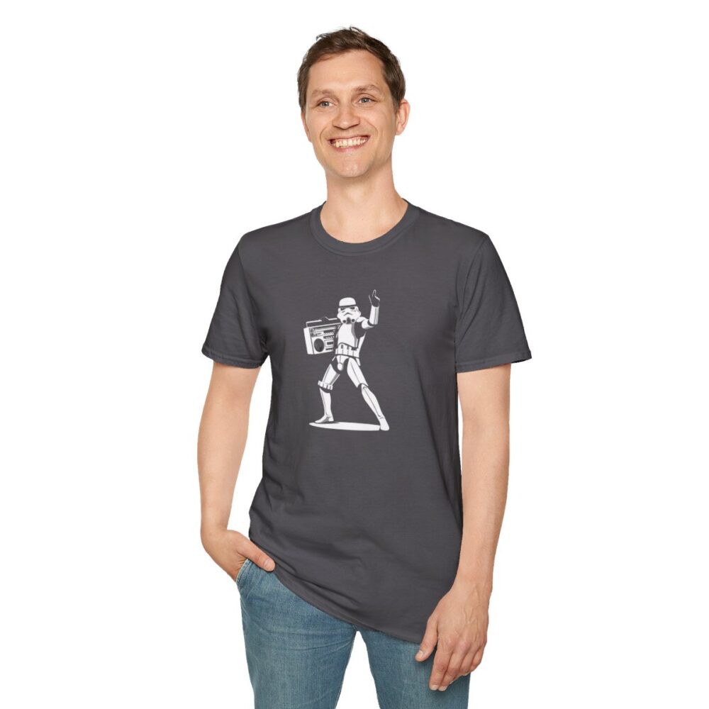 Boombox Trooper Unisex Softstyle T-Shirt - Image 7