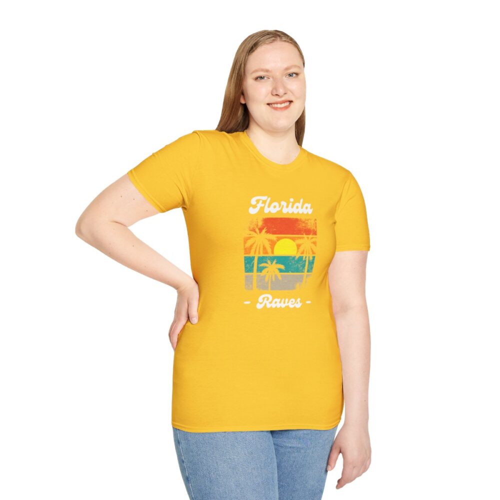 Florida Beach Raver Mens Softstyle T-Shirt - Image 77