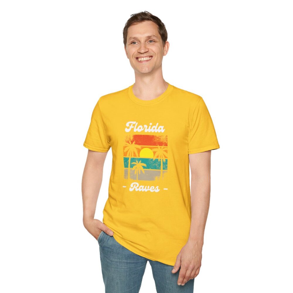 Florida Beach Raver Mens Softstyle T-Shirt - Image 79