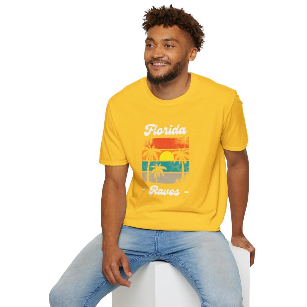 Florida Beach Raver Mens Softstyle T-Shirt - Image 84