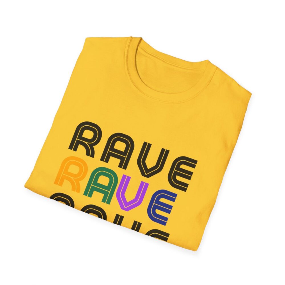 Rave Like the 90s Mens Softstyle T-Shirt - Image 88