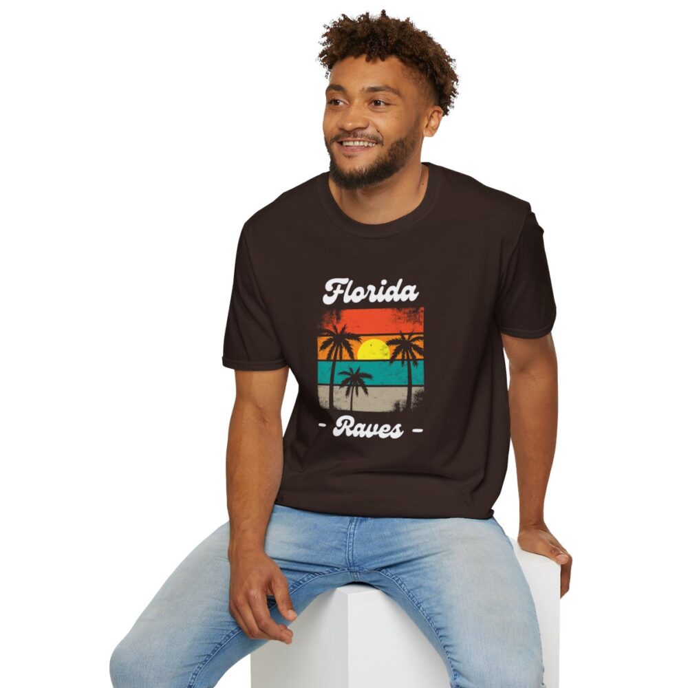 Florida Beach Raver Mens Softstyle T-Shirt - Image 72