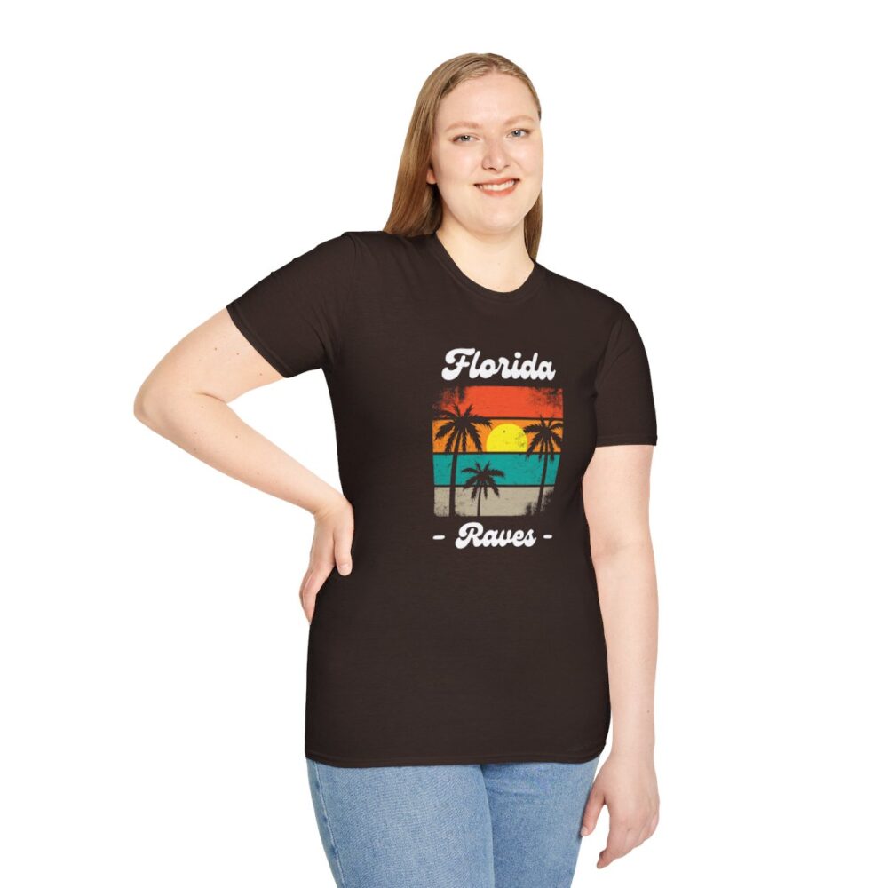 Florida Beach Raver Mens Softstyle T-Shirt - Image 65