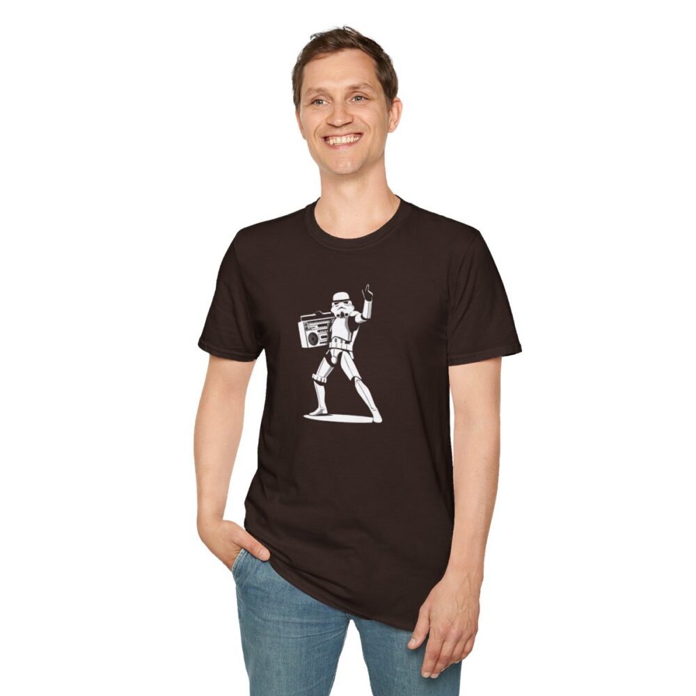 Boombox Trooper Unisex Softstyle T-Shirt - Image 31