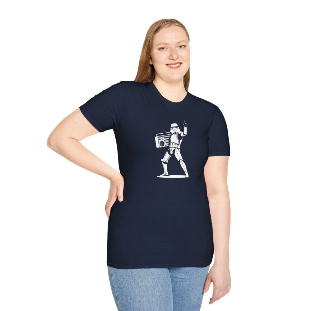 Boombox Trooper Unisex Softstyle T-Shirt - Image 53