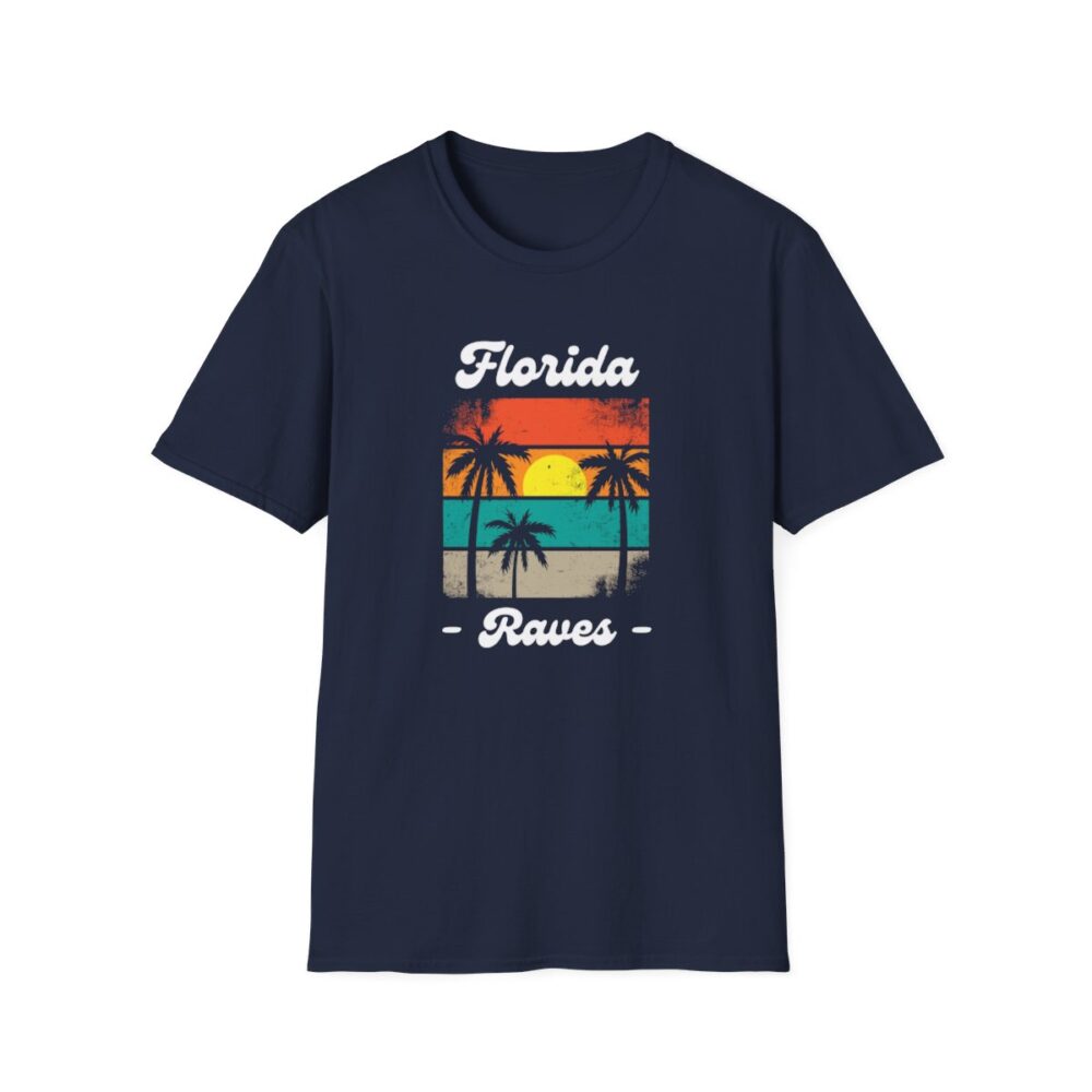 Florida Beach Raver Mens Softstyle T-Shirt - Image 145