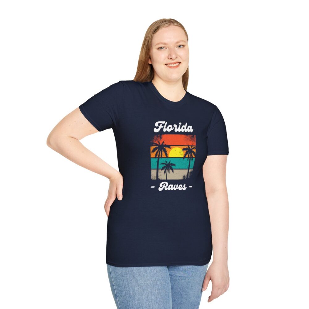 Florida Beach Raver Mens Softstyle T-Shirt - Image 149