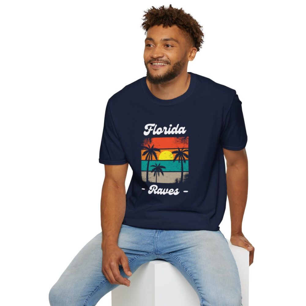 Florida Beach Raver Mens Softstyle T-Shirt - Image 156