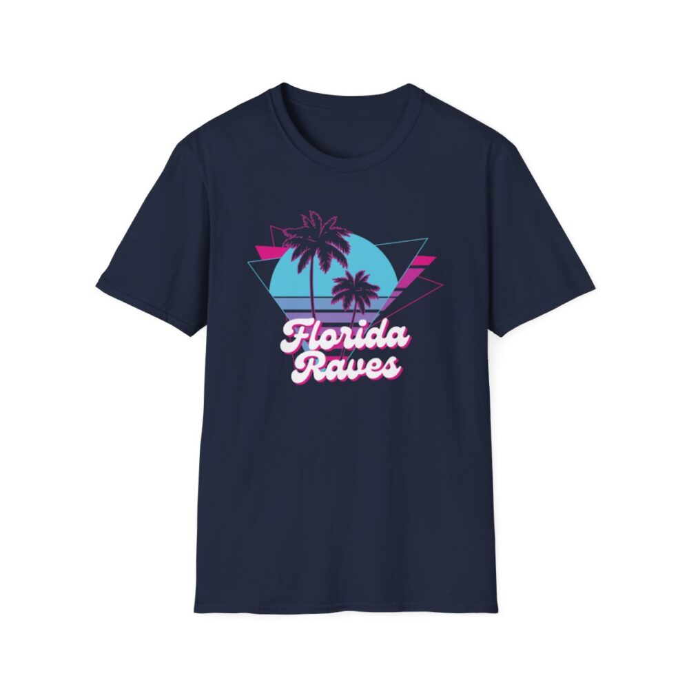 Florida Summer Raver Mens Softstyle T-Shirt - Image 61