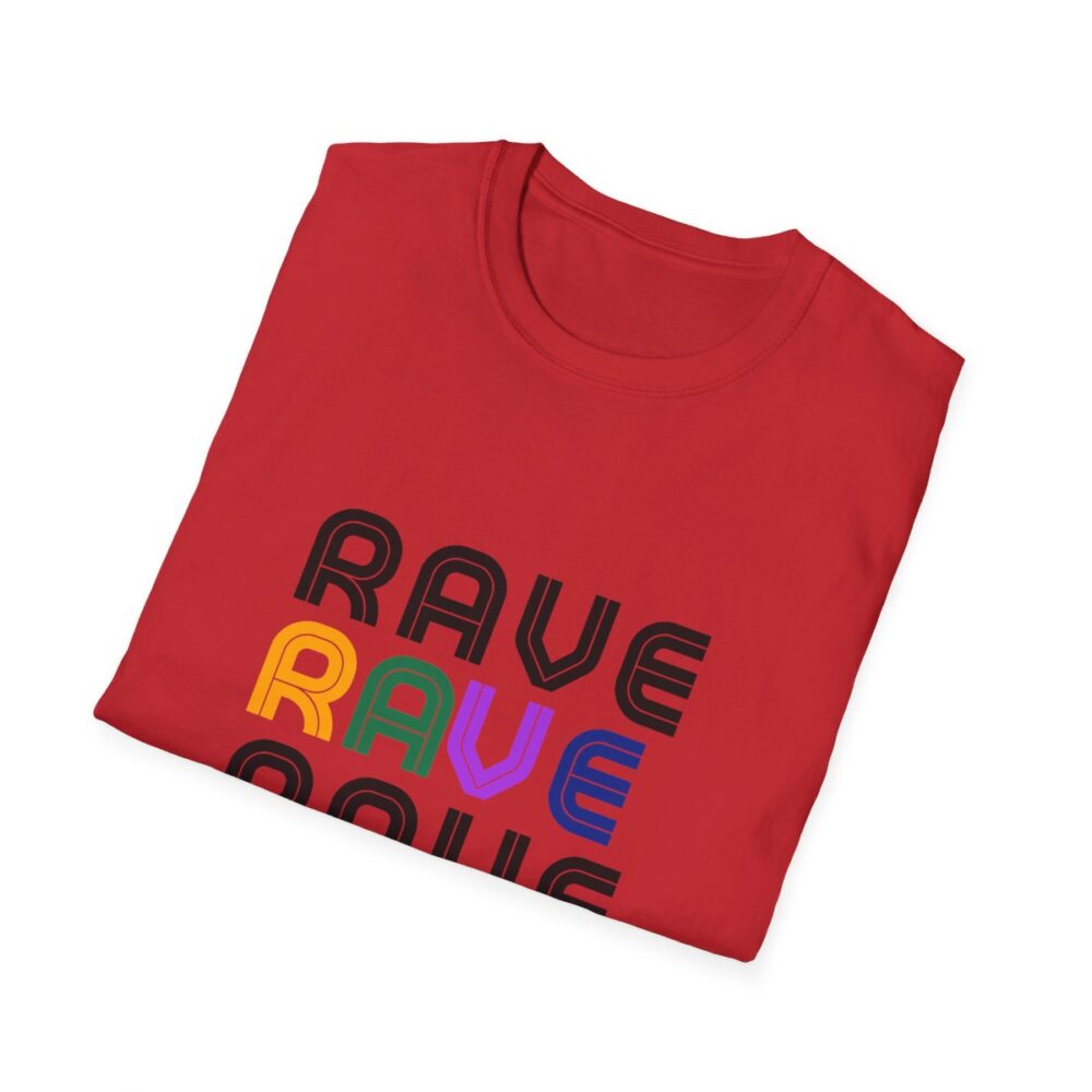 Rave Like the 90s Mens Softstyle T-Shirt - Image 100