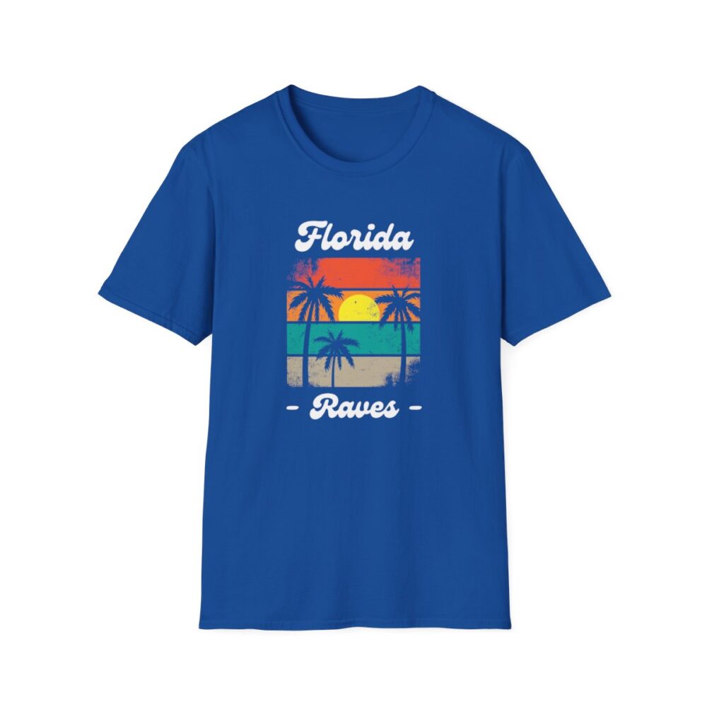 Florida Beach Raver Mens Softstyle T-Shirt - Image 133