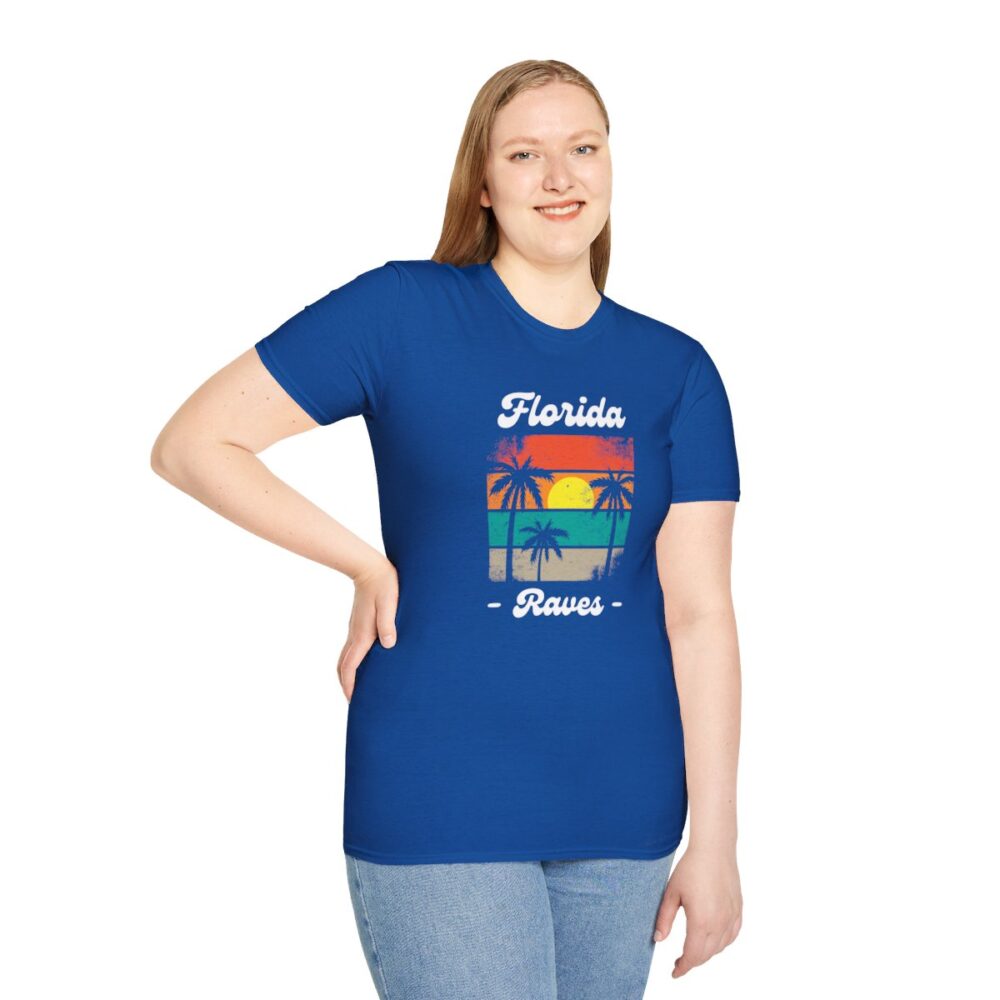 Florida Beach Raver Mens Softstyle T-Shirt - Image 137