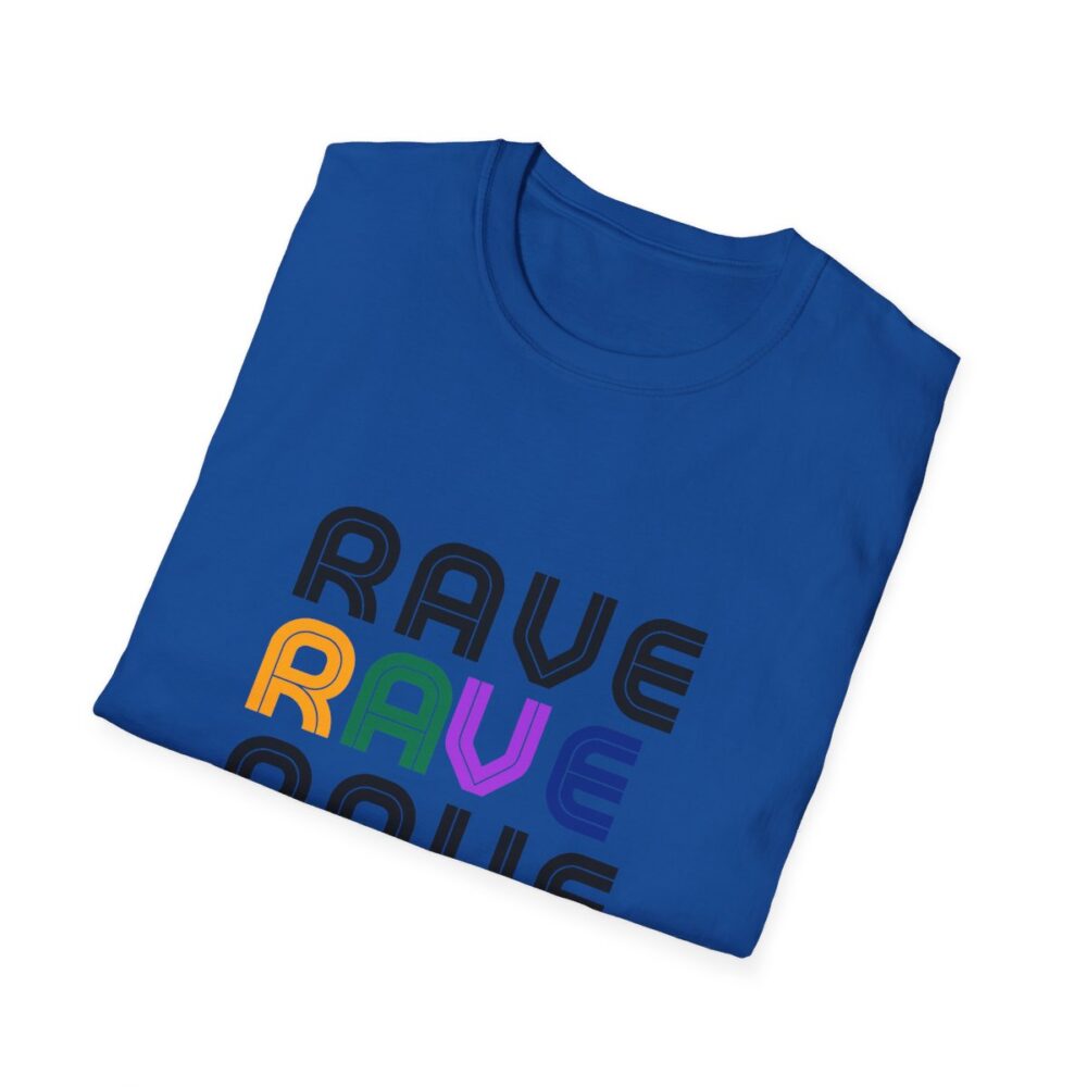 Rave Like the 90s Mens Softstyle T-Shirt - Image 88