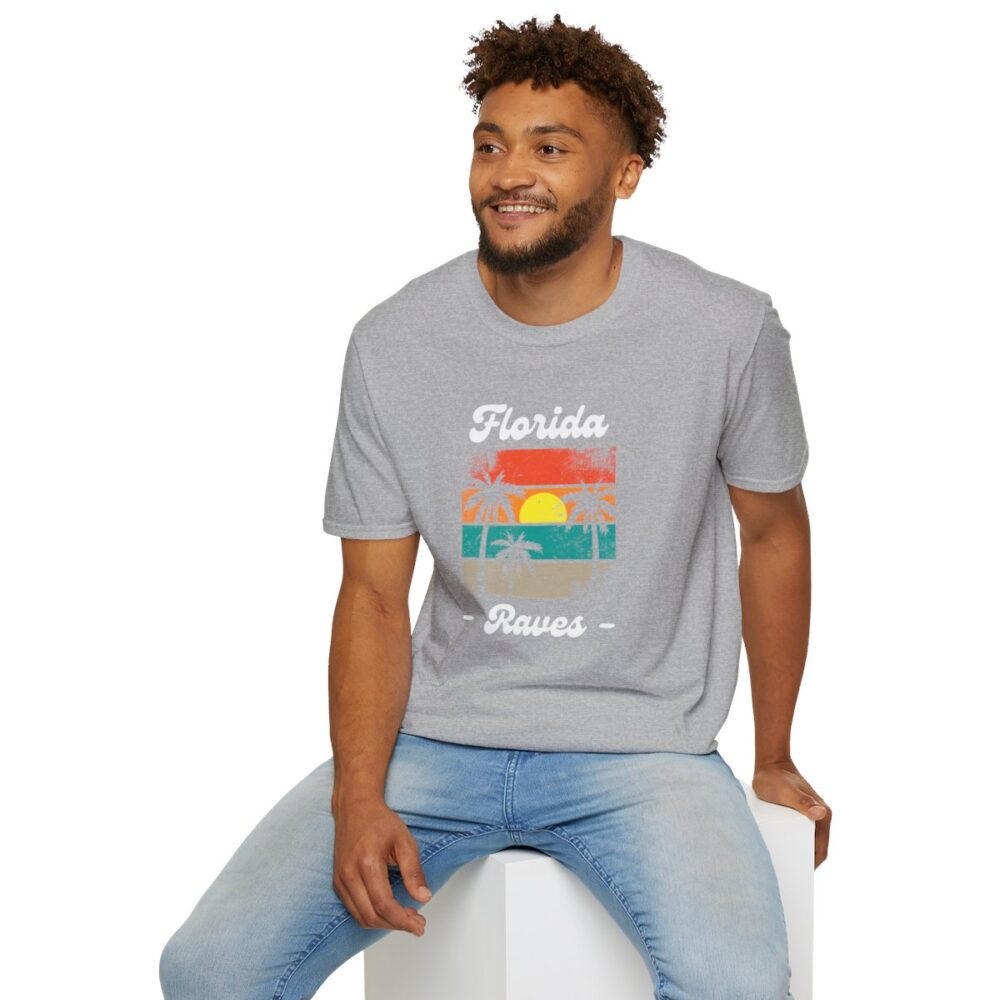 Florida Beach Raver Mens Softstyle T-Shirt - Image 48