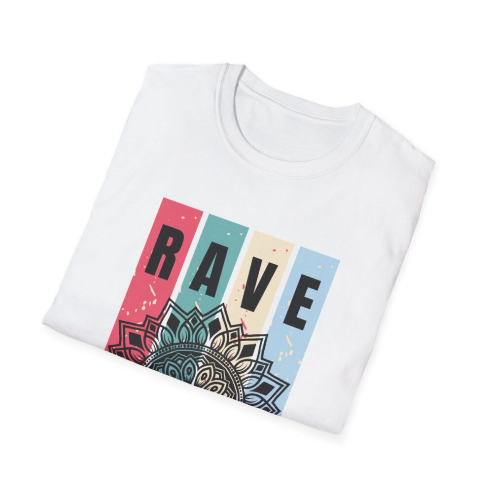 Mandala Rave Vintage Mens Softstyle T-Shirt - Image 16