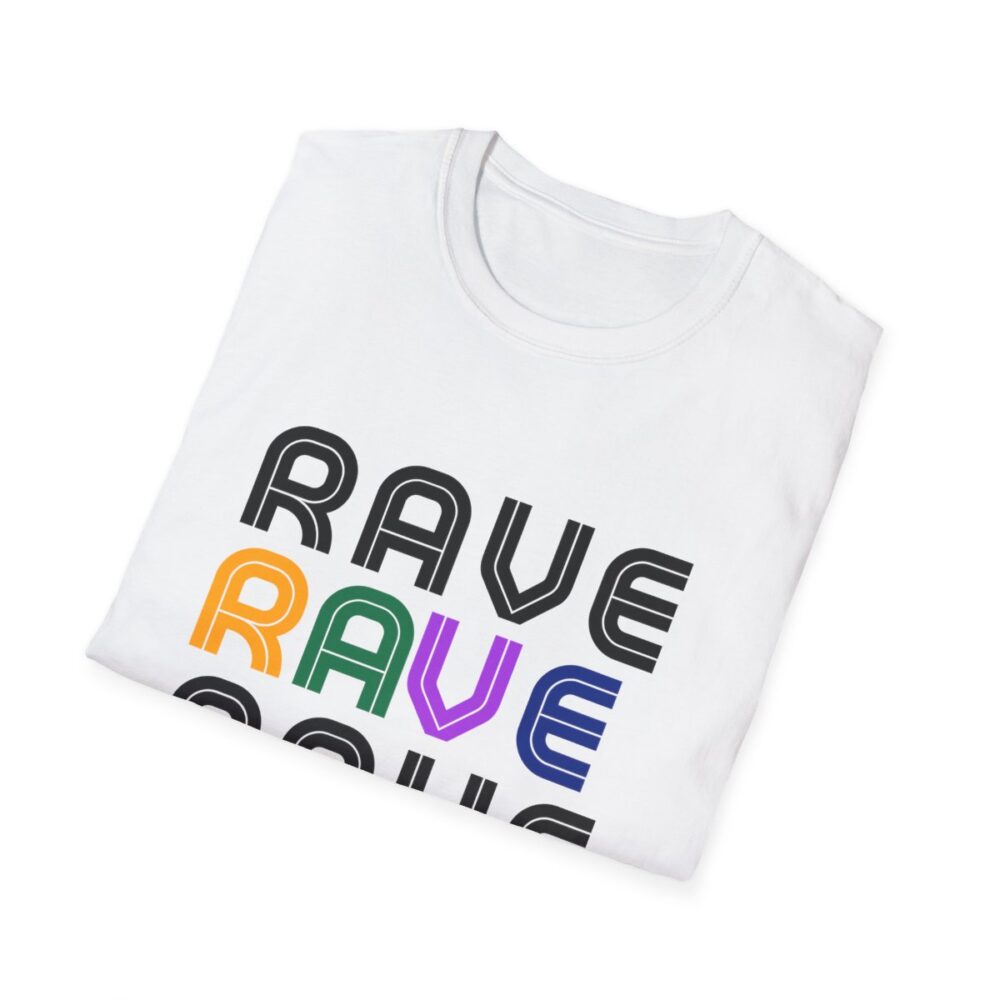 Rave Like the 90s Mens Softstyle T-Shirt - Image 16