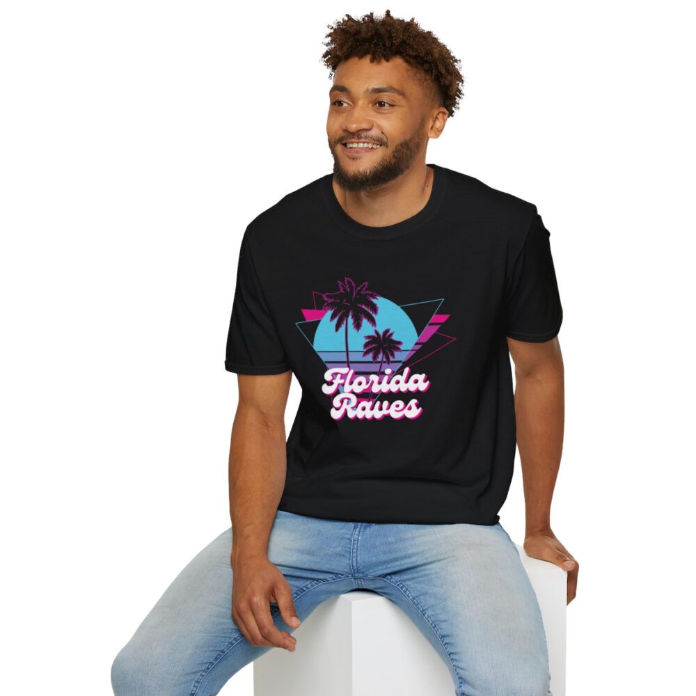 Florida Summer Raver Mens Softstyle T-Shirt - Image 24