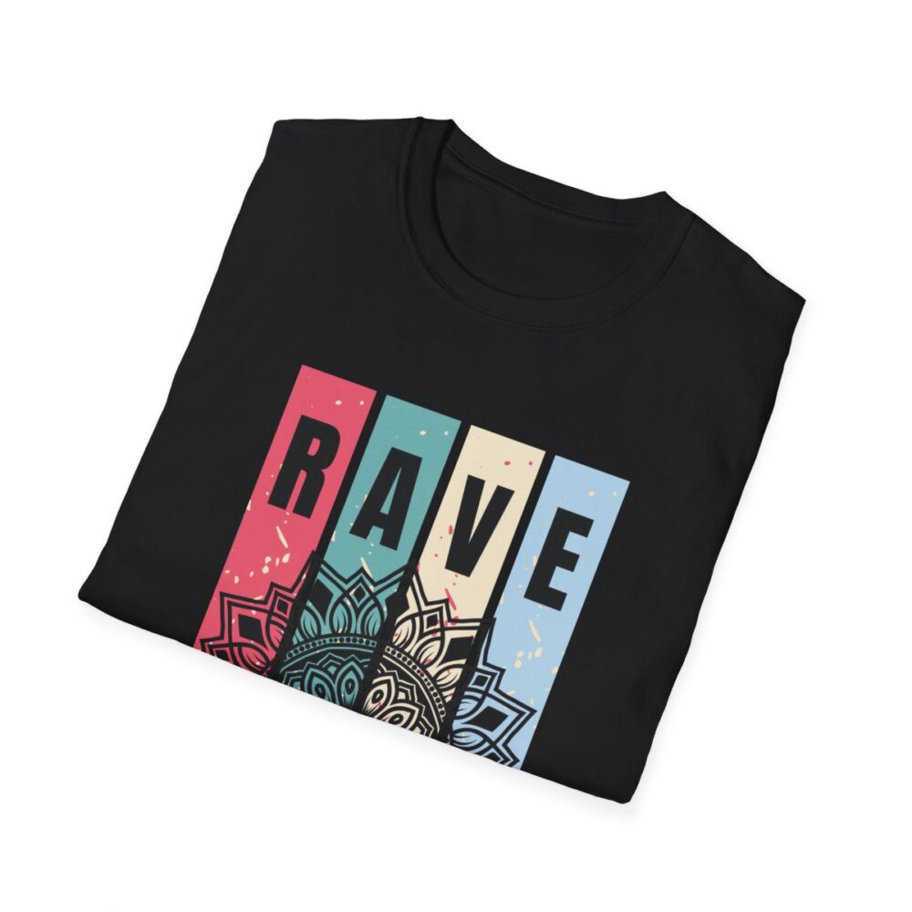 Mandala Rave Vintage Mens Softstyle T-Shirt - Image 28