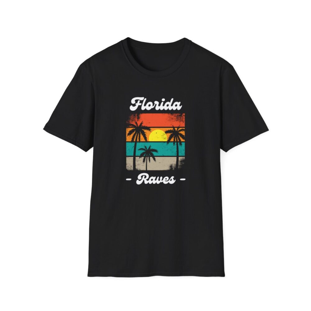 Florida Beach Raver Mens Softstyle T-Shirt - Image 13