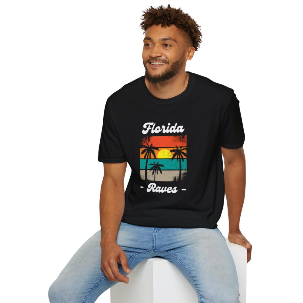 Florida Beach Raver Mens Softstyle T-Shirt - Image 24