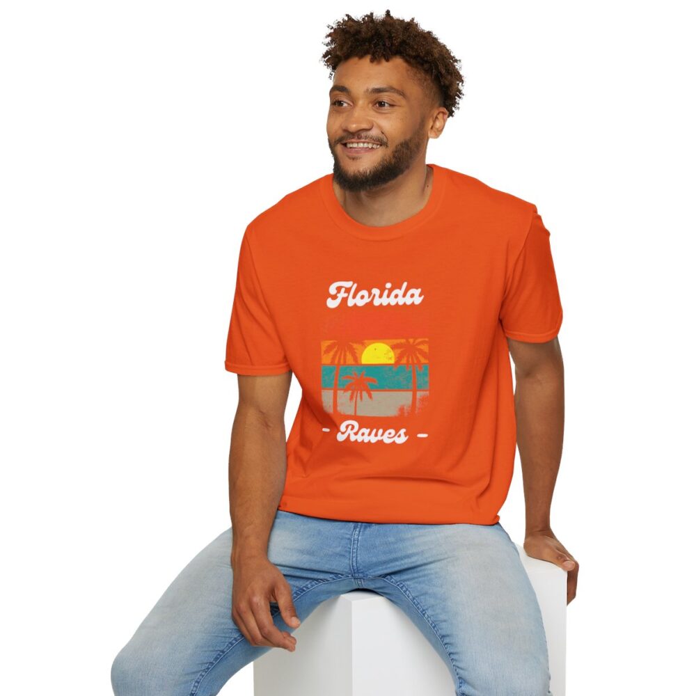 Florida Beach Raver Mens Softstyle T-Shirt - Image 60