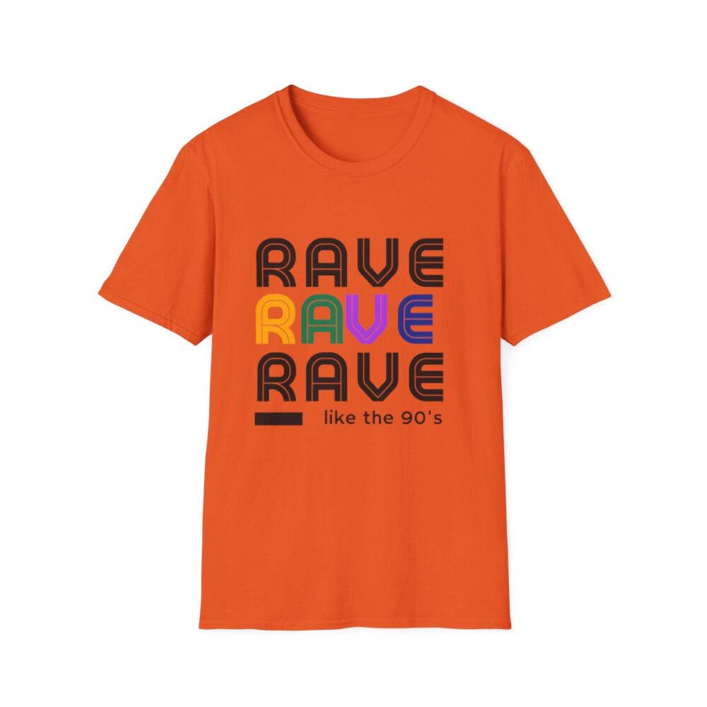 Rave Like the 90s Mens Softstyle T-Shirt - Image 49