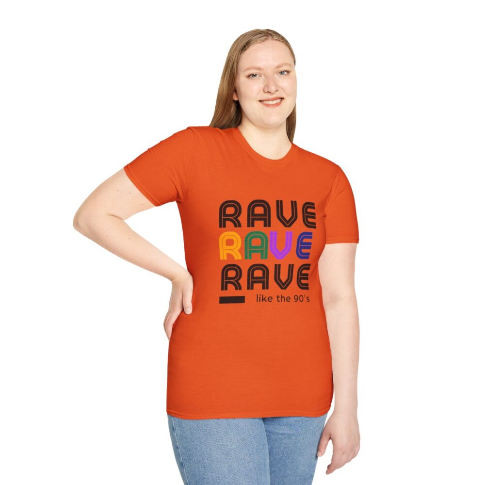 Rave Like the 90s Mens Softstyle T-Shirt - Image 53