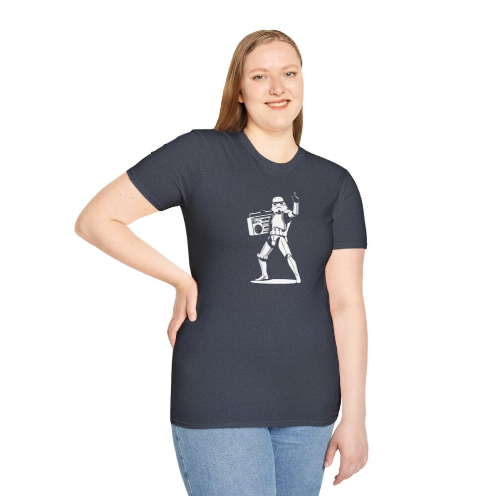 Boombox Trooper Unisex Softstyle T-Shirt - Image 65