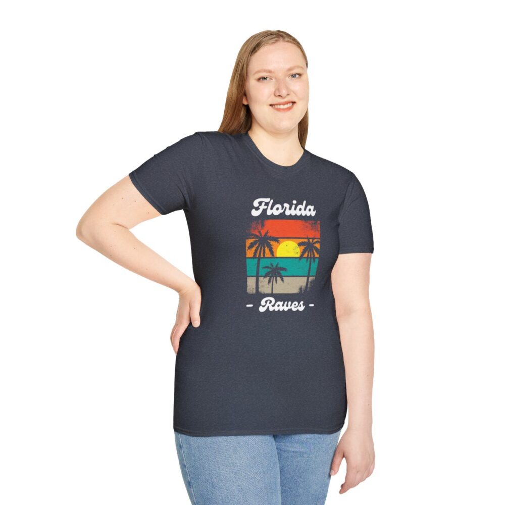 Florida Beach Raver Mens Softstyle T-Shirt - Image 5