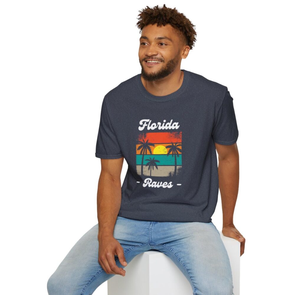 Florida Beach Raver Mens Softstyle T-Shirt - Image 12