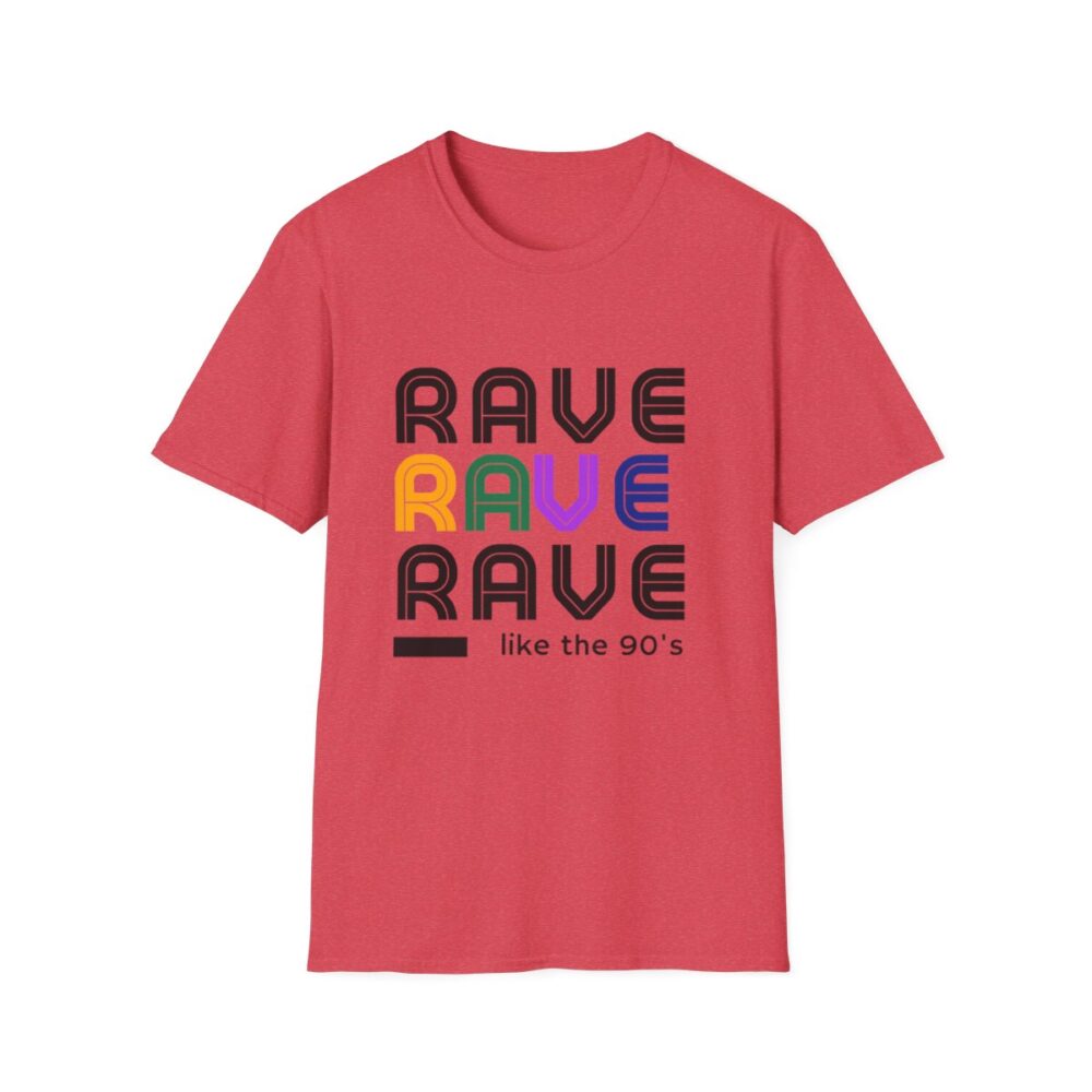 Rave Like the 90s Mens Softstyle T-Shirt - Image 145