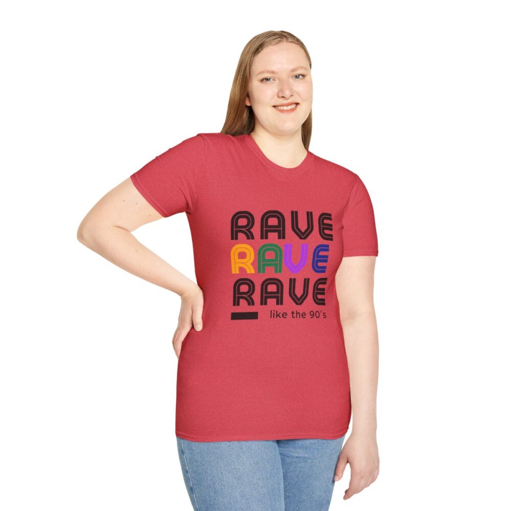 Rave Like the 90s Mens Softstyle T-Shirt - Image 149