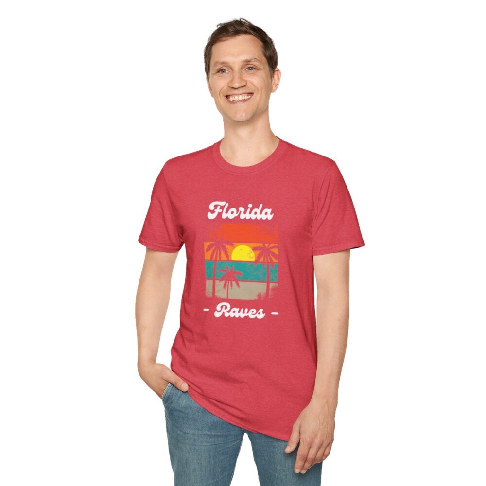 Florida Beach Raver Mens Softstyle T-Shirt - Image 163