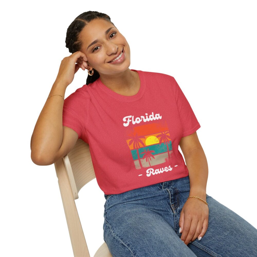 Florida Beach Raver Mens Softstyle T-Shirt - Image 166