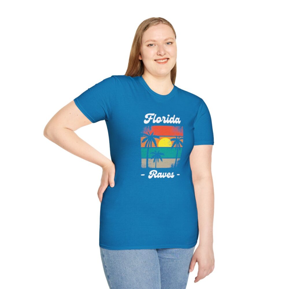 Florida Beach Raver Mens Softstyle T-Shirt - Image 125