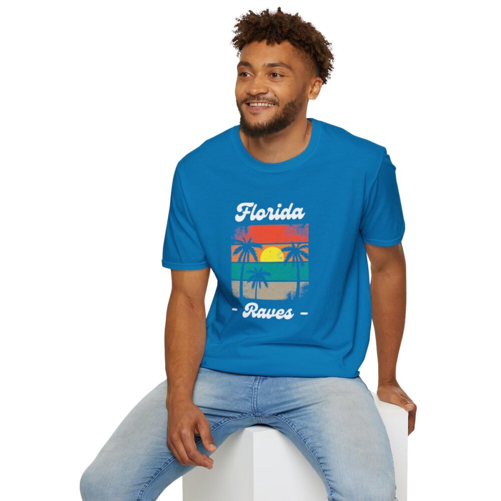 Florida Beach Raver Mens Softstyle T-Shirt - Image 132