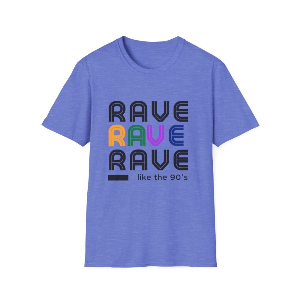 Rave Like the 90s Mens Softstyle T-Shirt - Image 133