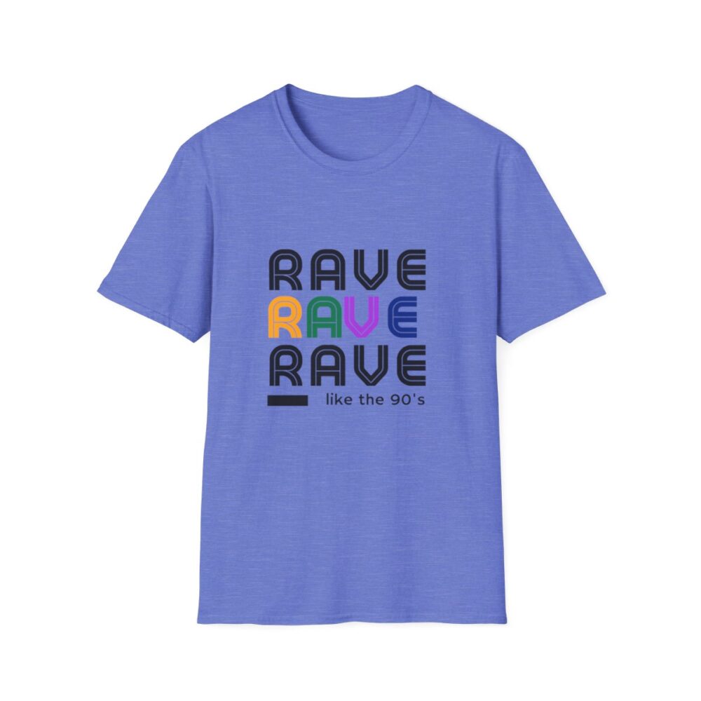 Rave Like the 90s Mens Softstyle T-Shirt - Image 73