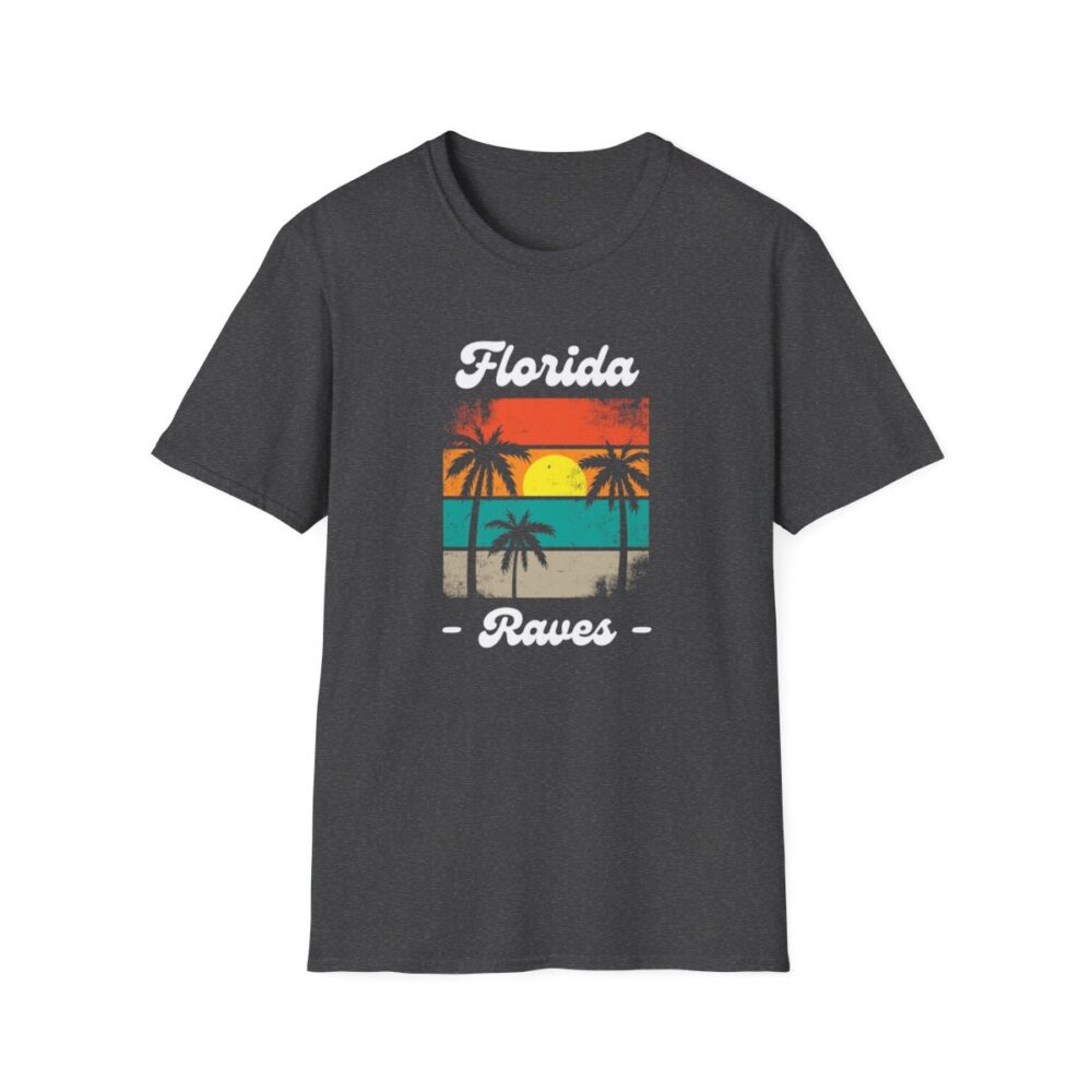 Florida Beach Raver Mens Softstyle T-Shirt - Image 85