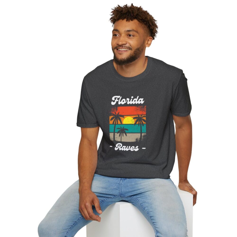 Florida Beach Raver Mens Softstyle T-Shirt - Image 96