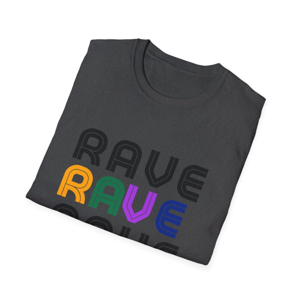 Rave Like the 90s Mens Softstyle T-Shirt - Image 100