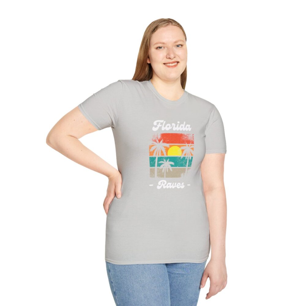 Florida Beach Raver Mens Softstyle T-Shirt - Image 29