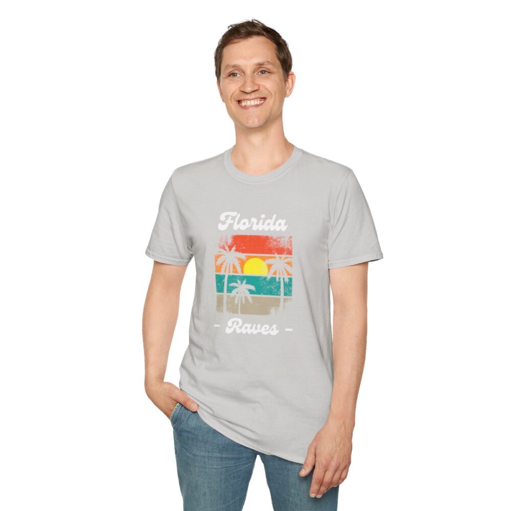 Florida Beach Raver Mens Softstyle T-Shirt - Image 31