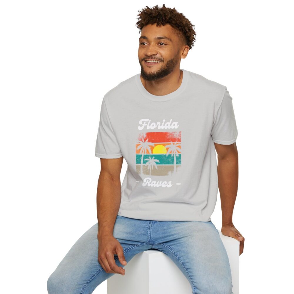 Florida Beach Raver Mens Softstyle T-Shirt - Image 36