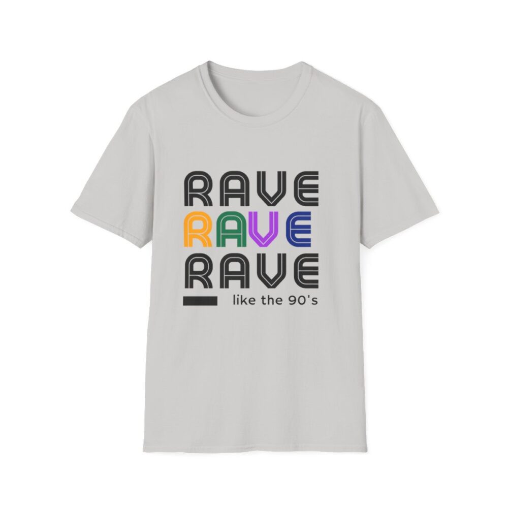 Rave Like the 90s Mens Softstyle T-Shirt - Image 37