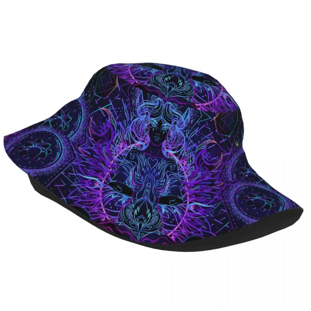 India Mandala Psychedelic Rave/Festival Bucket Hat - Image 2