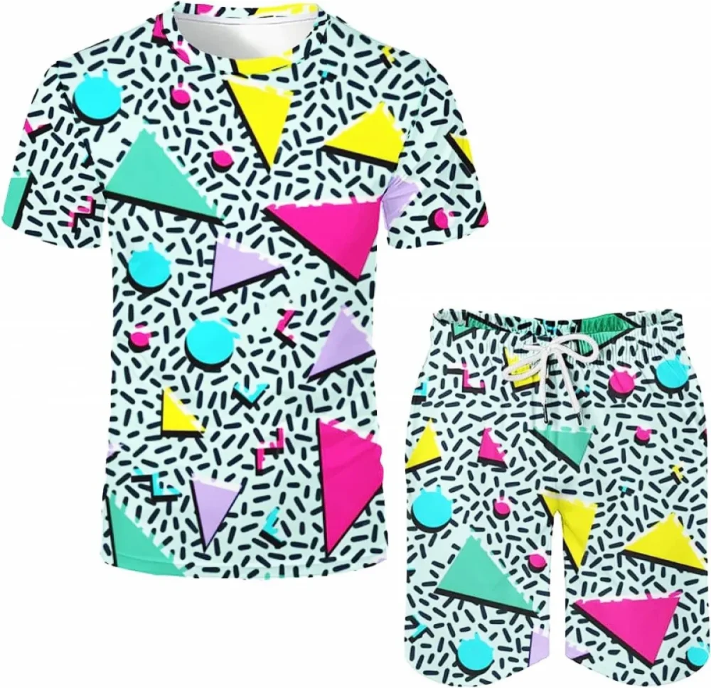 Men's Rave Light Vintage Disco Rave 2 Piece Set - Image 2