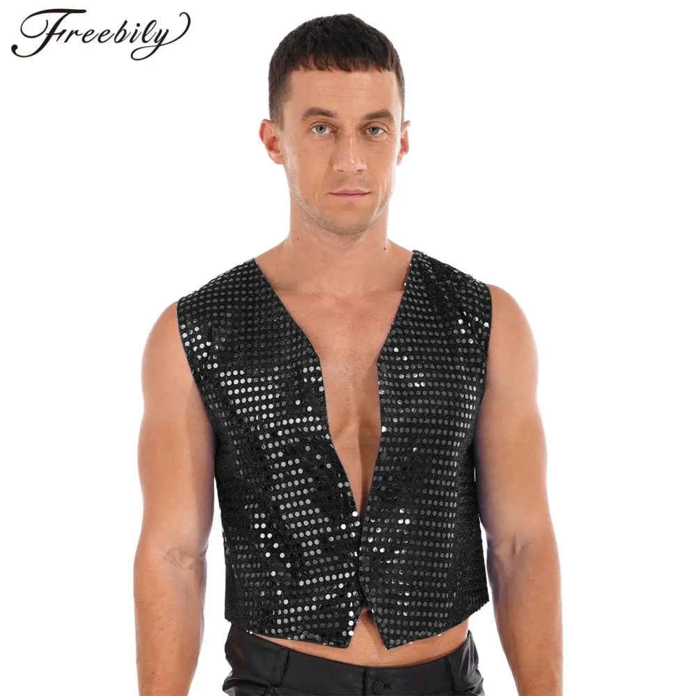 Shiny Sequins Rave Festival Vest