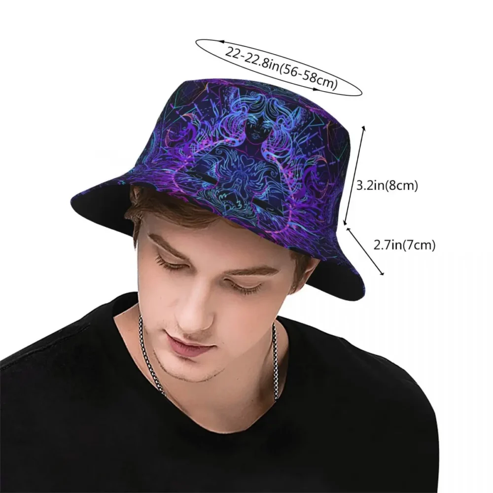 India Mandala Psychedelic Rave/Festival Bucket Hat - Image 3