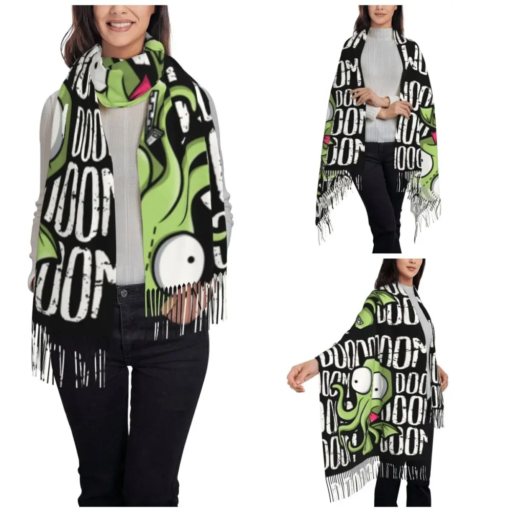 Cthulhu Gir Pashmina w Tassels - Image 2